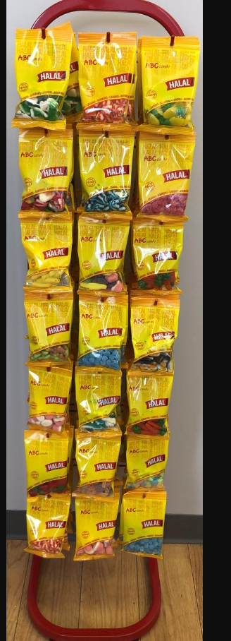 ABC HALAL CANDY BAGS 100G X 72
