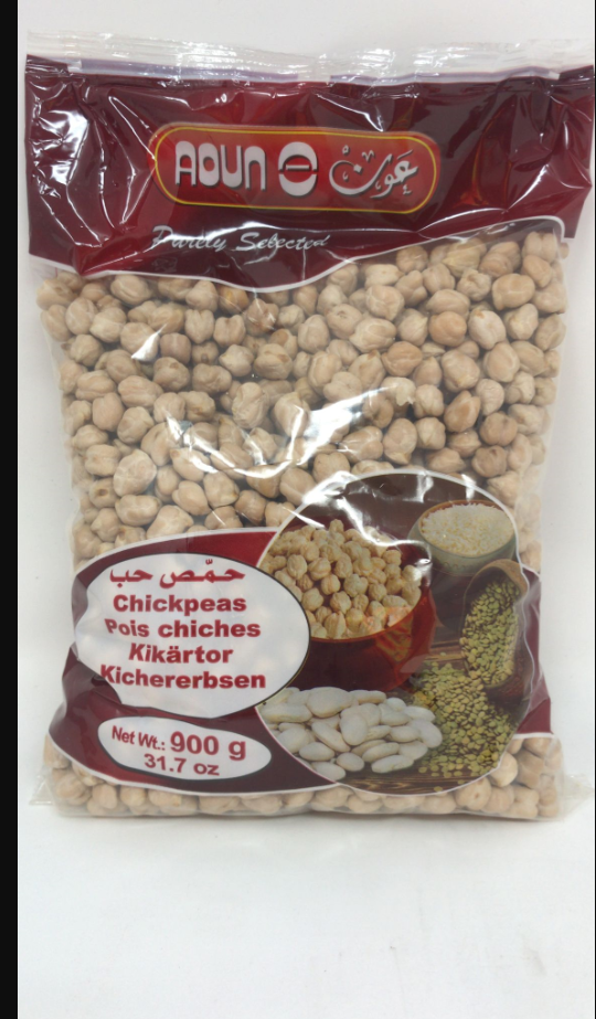 AOUN CHICKPEAS 12MM 908G X 20