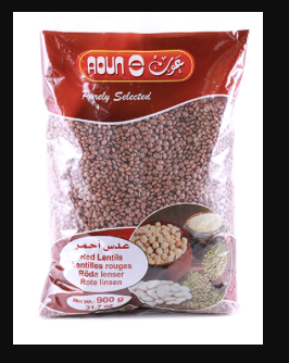 AOUN RED LENTILS 20 X 900G