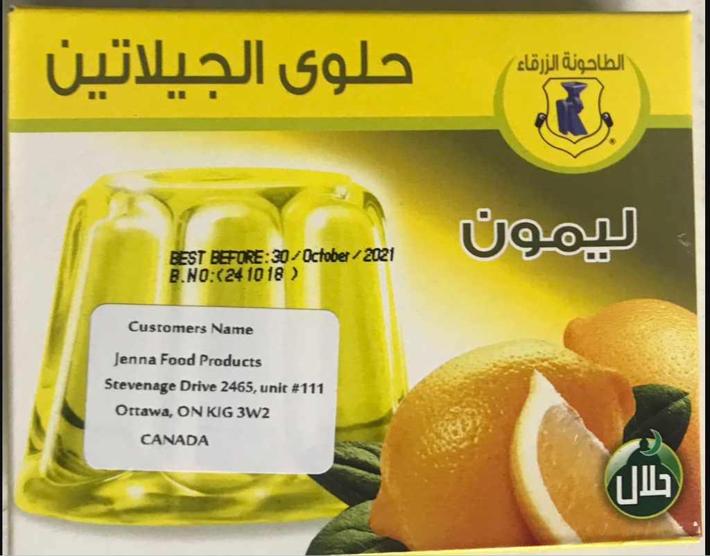 BLUE MILL JELLO LEMON 12X85G