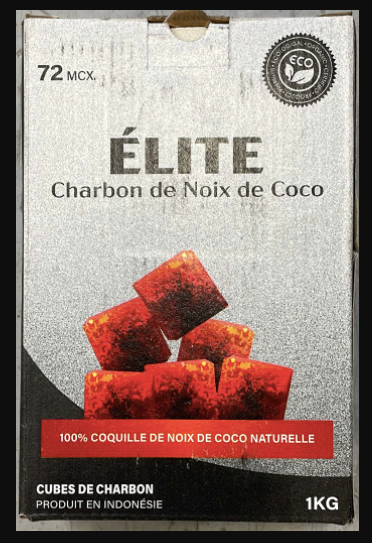 COCONUT CHARCOAL 1KG (72PCS) X 12