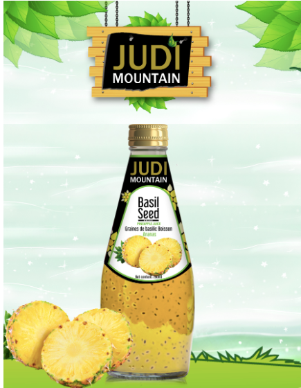 GNP JUDI BASIL SEED WITH PINEAPPLE  24X290ML