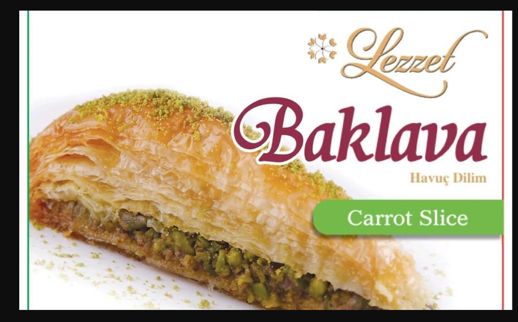 LEZZET CARROT SLICE BAKLAVA 1.25KG X 5
