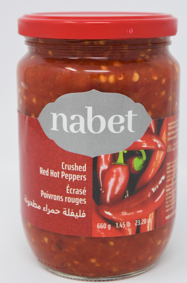 NABET CRUSHED HOT PEPPERS PASTE 650ML X 12