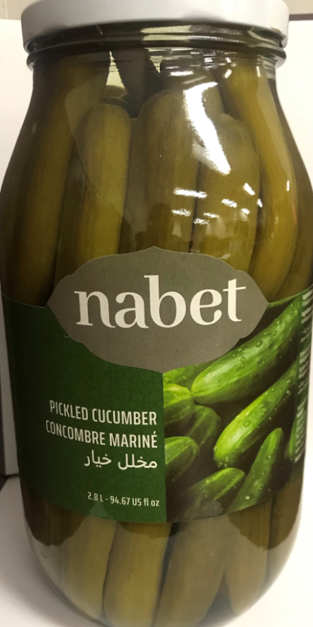 NABET PICKLED CUCUMBERS 2.8L X 4