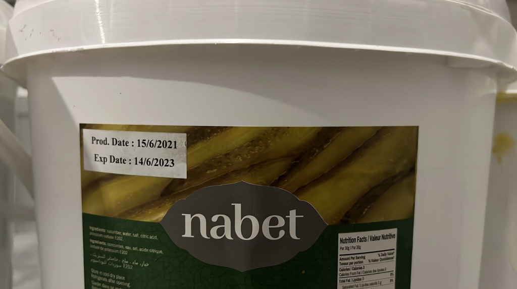 NABET PICKLED CUCUMBERS WHOLE 16L