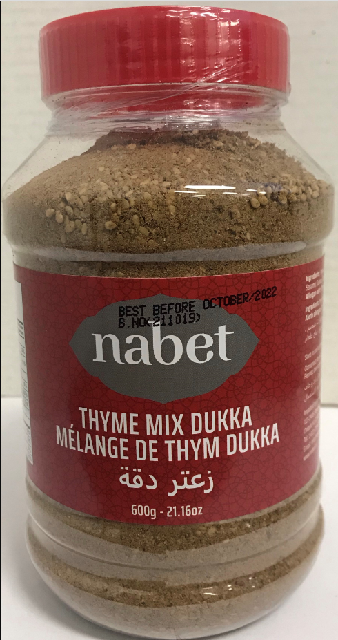 NABET THYME MIX ZA'ATAR DUKKA 600 G X 12