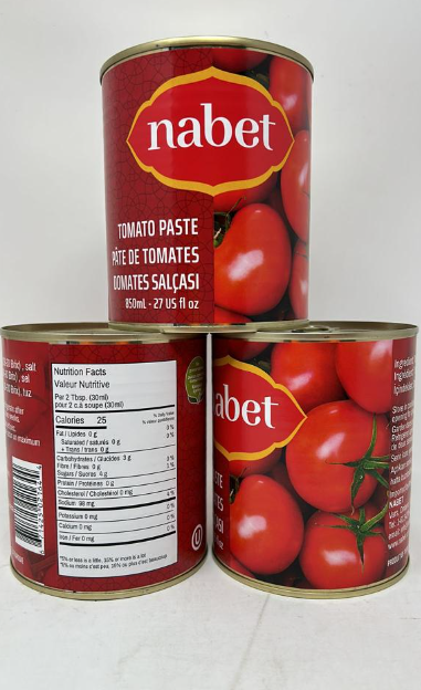 NABET TOMATO PASTE TIN 850ML X 12