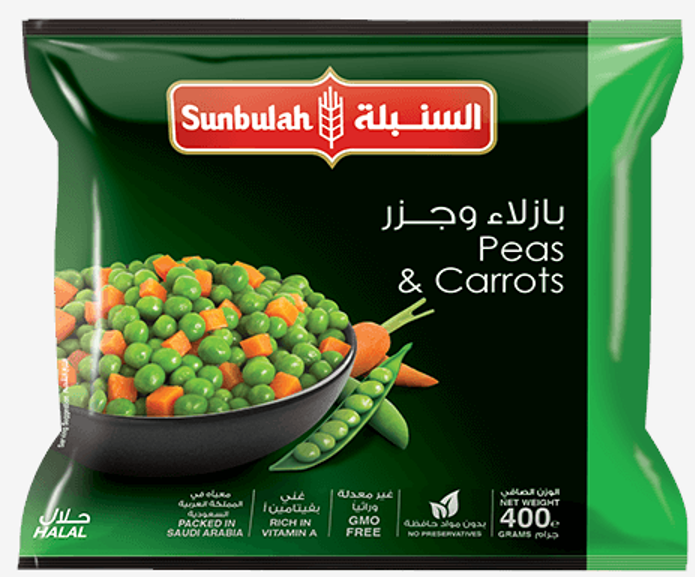 SUNBULAH PEAS & CARROT 400G X 12