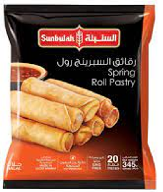 SUNBULAH SPRING ROLL PASTRY 345G X 24