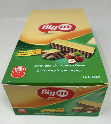 BIG M WAFER HAZELNUT WAFER 35G X 6 X 24