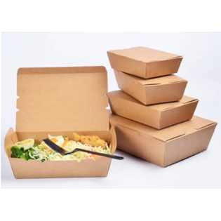 PKG CRAFT PAPER BOX #1 24OZ X300