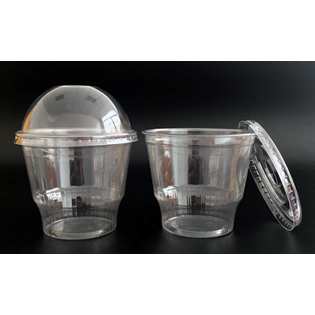 PKG PET ICE CREAM CUPS  8OZ X1000