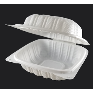 PKG MFPP CLAMSHELL MICROWAVE CONTAINER 6X6X3 X250