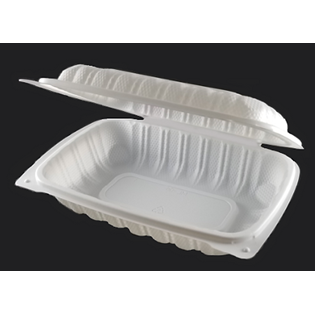 PKG MFPP CLAMSHELL MICROWAVE CONTAINER 9X6X3 X150