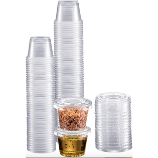PKG CLEAR PORTION CUP 4OZ X2500