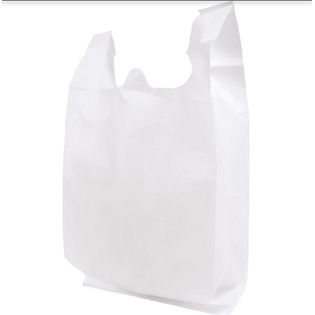 PKG NON-WOVEN FABRIC BAGS WHITE S5WFB 60GSM X500