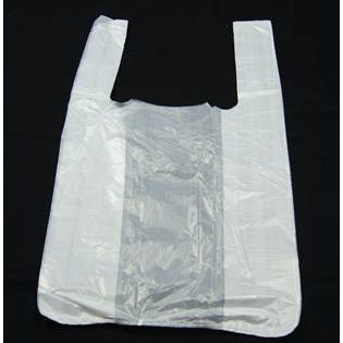 PKG T-SHIRT BAGS S2 WHITE 15X18 18LBS