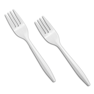PKG TABLE ACCENTS POLYPROPYLENE FORKS 2.5G X 1000