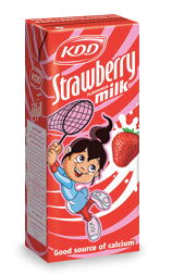 [000332] KDD MILK  STRAWBERRY 180ML X 6 X 3 PACK