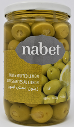 [000439] NABET OLIVES STUFFED LEMON 650ML X 12