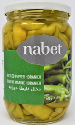 [000450] NABET PICKLED PEPPER HORANIEH 650ML X 12