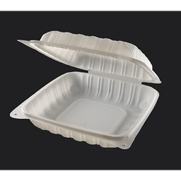 [000664] PKG MFPP CLAMSHELL MICROWAVE CONTAINER 8X8X3 X150