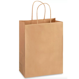 [000757] PKG KRAFT PAPER BAGS 13X7X13 WITH HANDLE X250