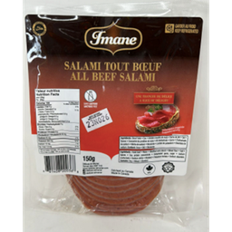 [000801] IMANE ALL BEEF SALAMI SLICED 150G X 12