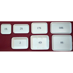 [000829] PKG-CH WHITE FOAM TRAY 2 OR 2D X 500