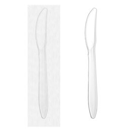 [000950] PKG TABLE ACCENTS POLYPROPYLENE KNIVES INDIVIDUALLY WRAPPED X 1000