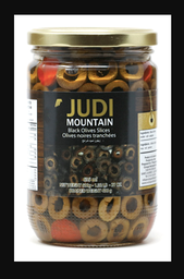 [000207] GNP JUDI - OLIVE, BLACK ( SLICES) 12X600G