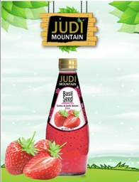[000223] GNP JUDI BASIL SEED WITH STRAWBERRY 24X290ML